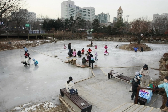 서울어린이대공원 썰매장