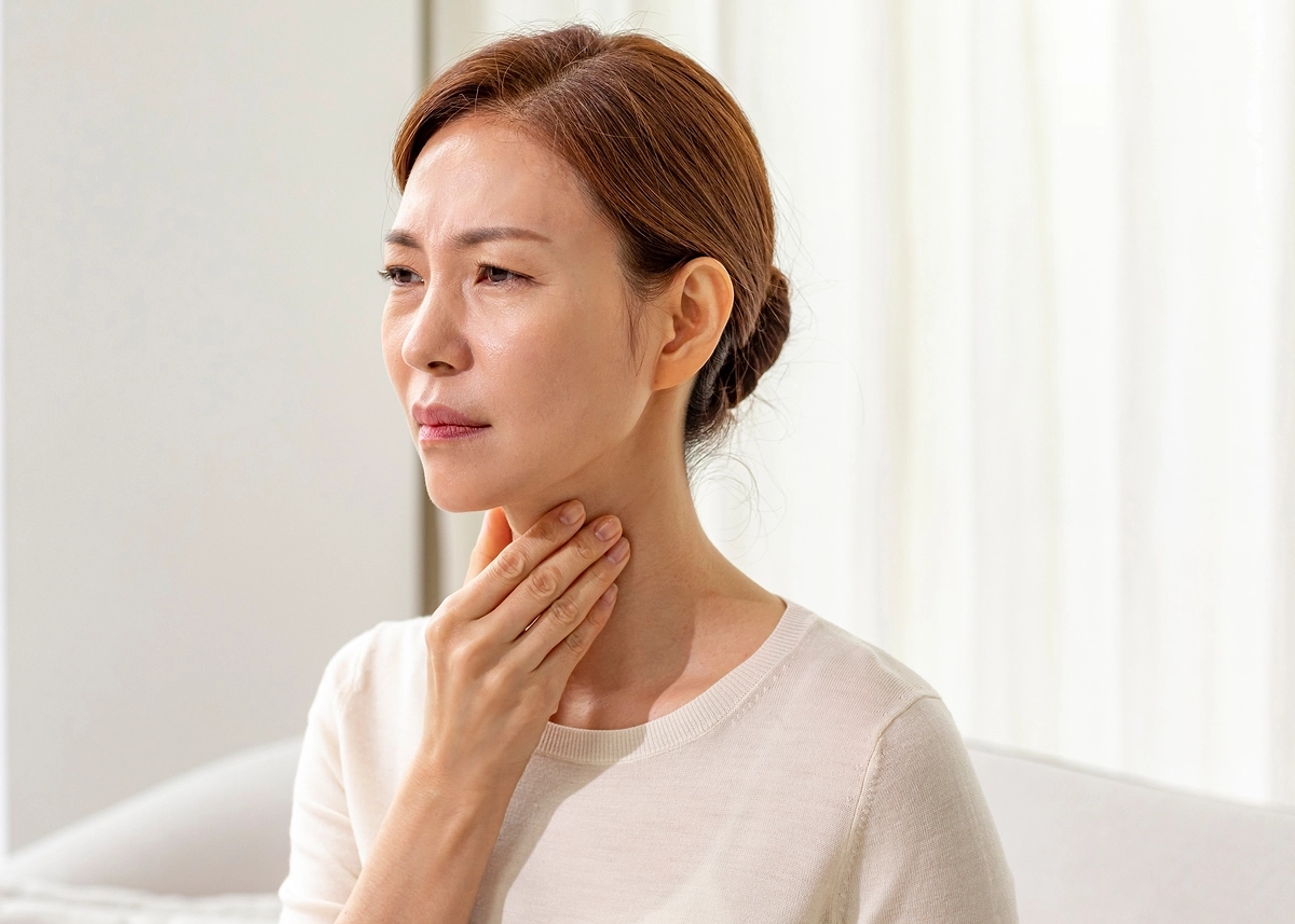 갑상선암이 의심되는 환자. / 이미지투데이