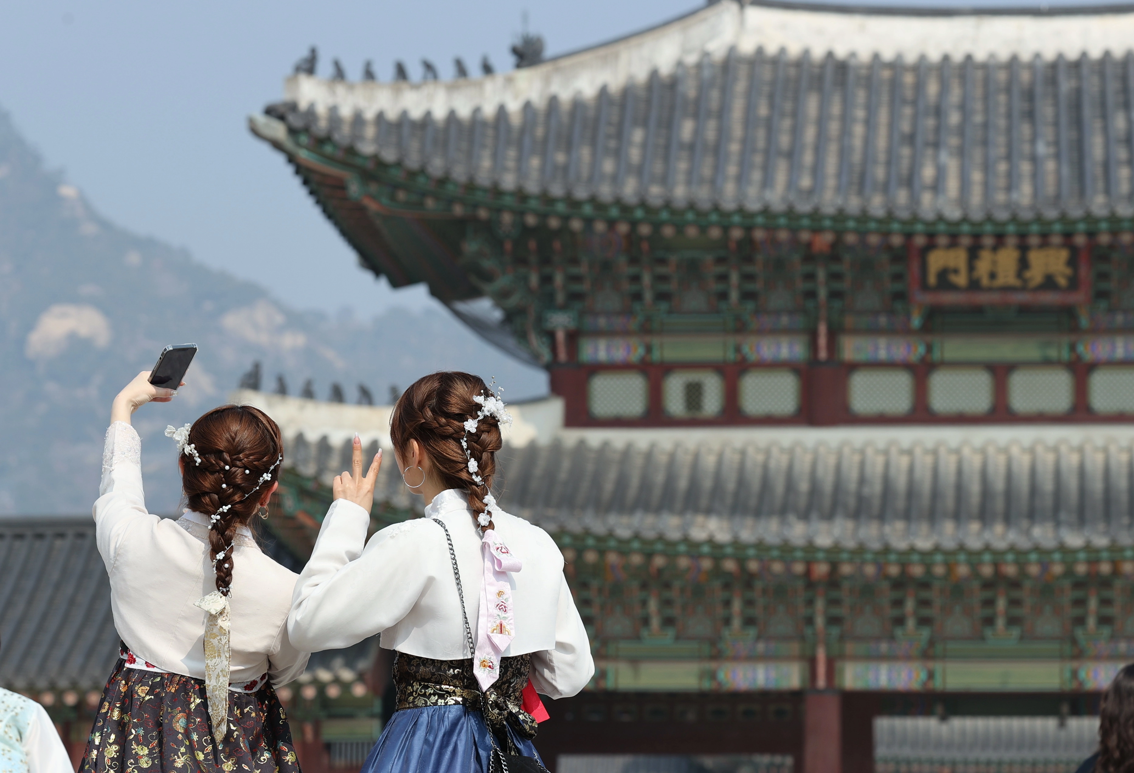 경복궁 관람객 모습
