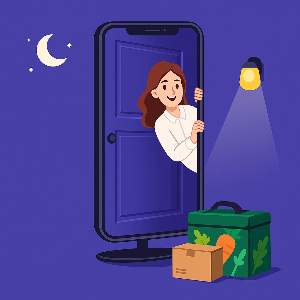  아침 7시 전에는 택배가 도착해있다. / ⓒ AI 이미지 생성