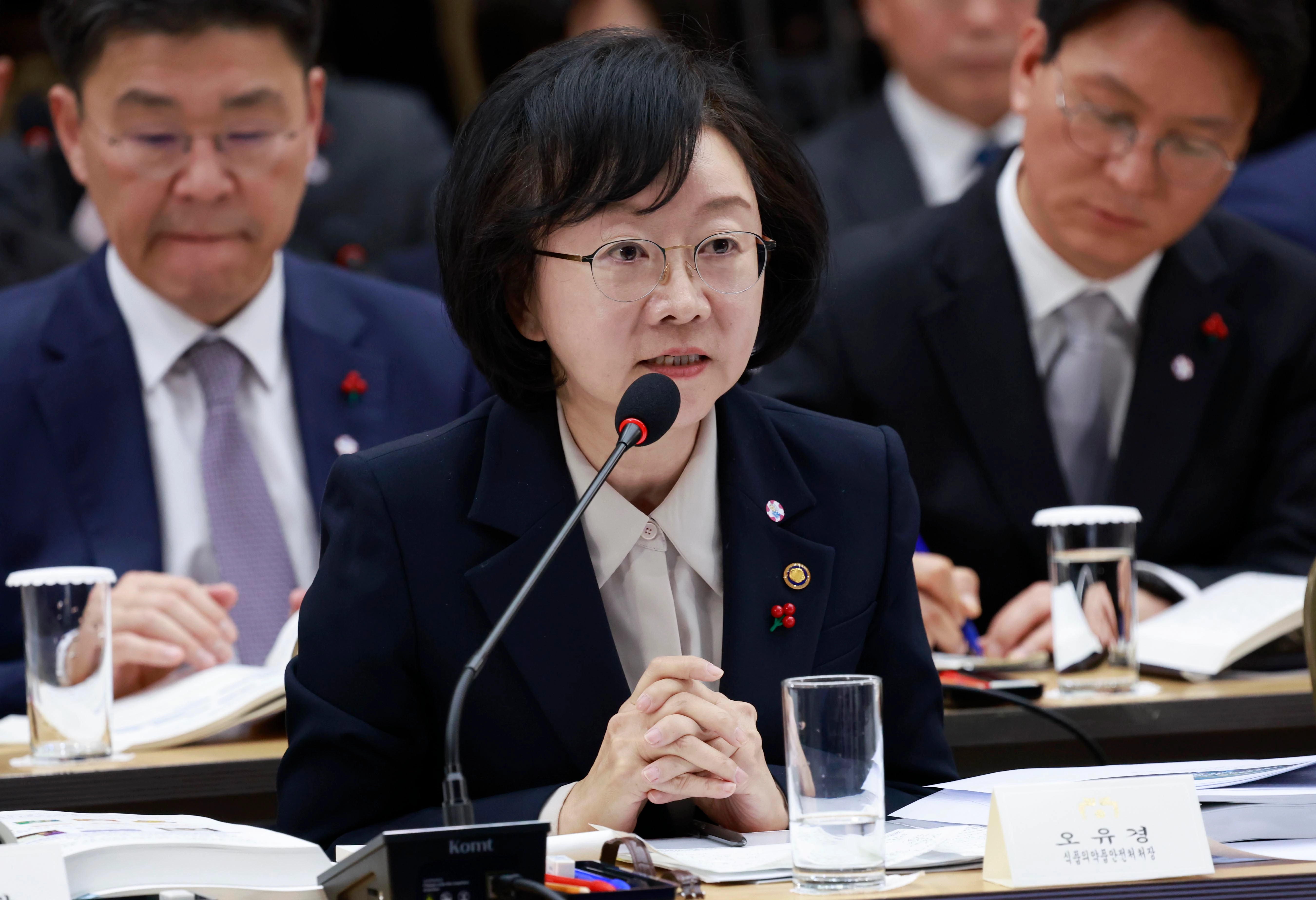 식품의약품안전처장이 16일 정부세종컨벤션센터에서 이재명 대통령에게 업무보고를 하고 있다. 2025.12.16 [대통령실통신사진기자단] 