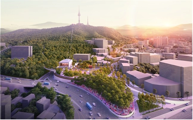 서울시는 지하철 명동역에서 남산 정상까지 5분 만에 갈 수 있는 '남산 곤돌라' 설치를 오는 2027년까지 완료하겠다고 2일 밝혔다. 사진은 남산 곤돌라 조감도. 2025.12.2 [서울시 제공.