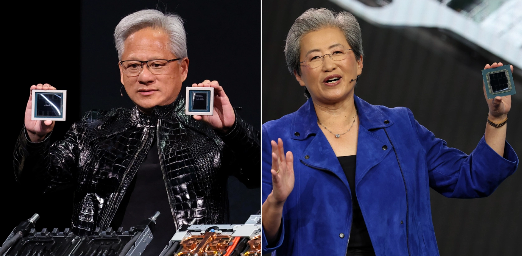 AI 반도체 공개한 엔비디아와 AMD