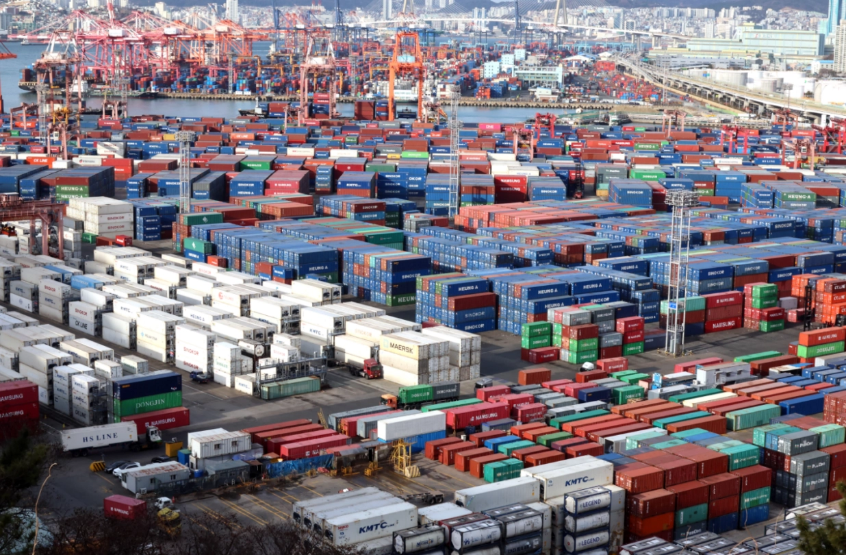 부산항의 컨테이너