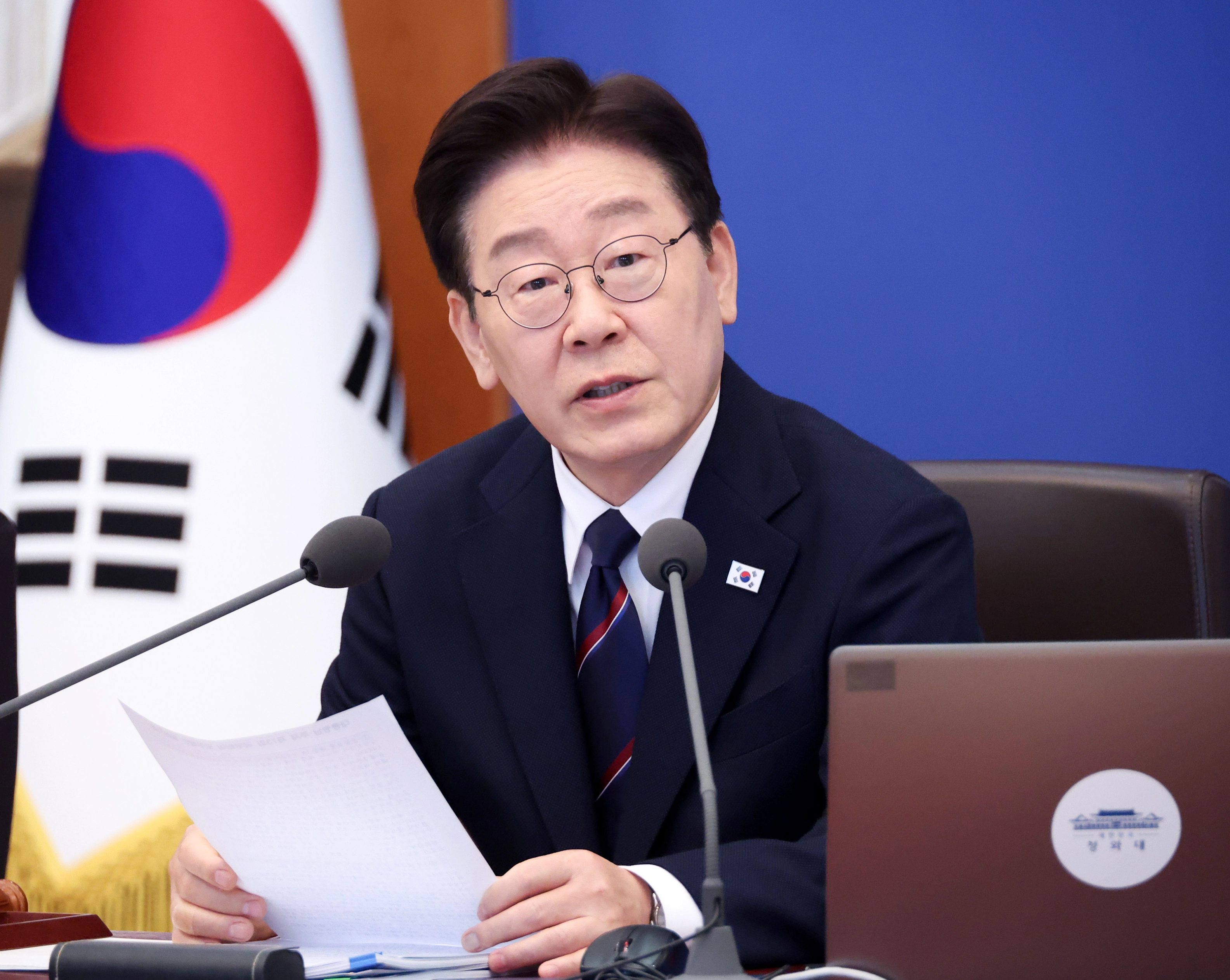  이재명 대통령이 31일 청와대에서 열린 국무회의에서 발언하고 있다. 2026.3.31 