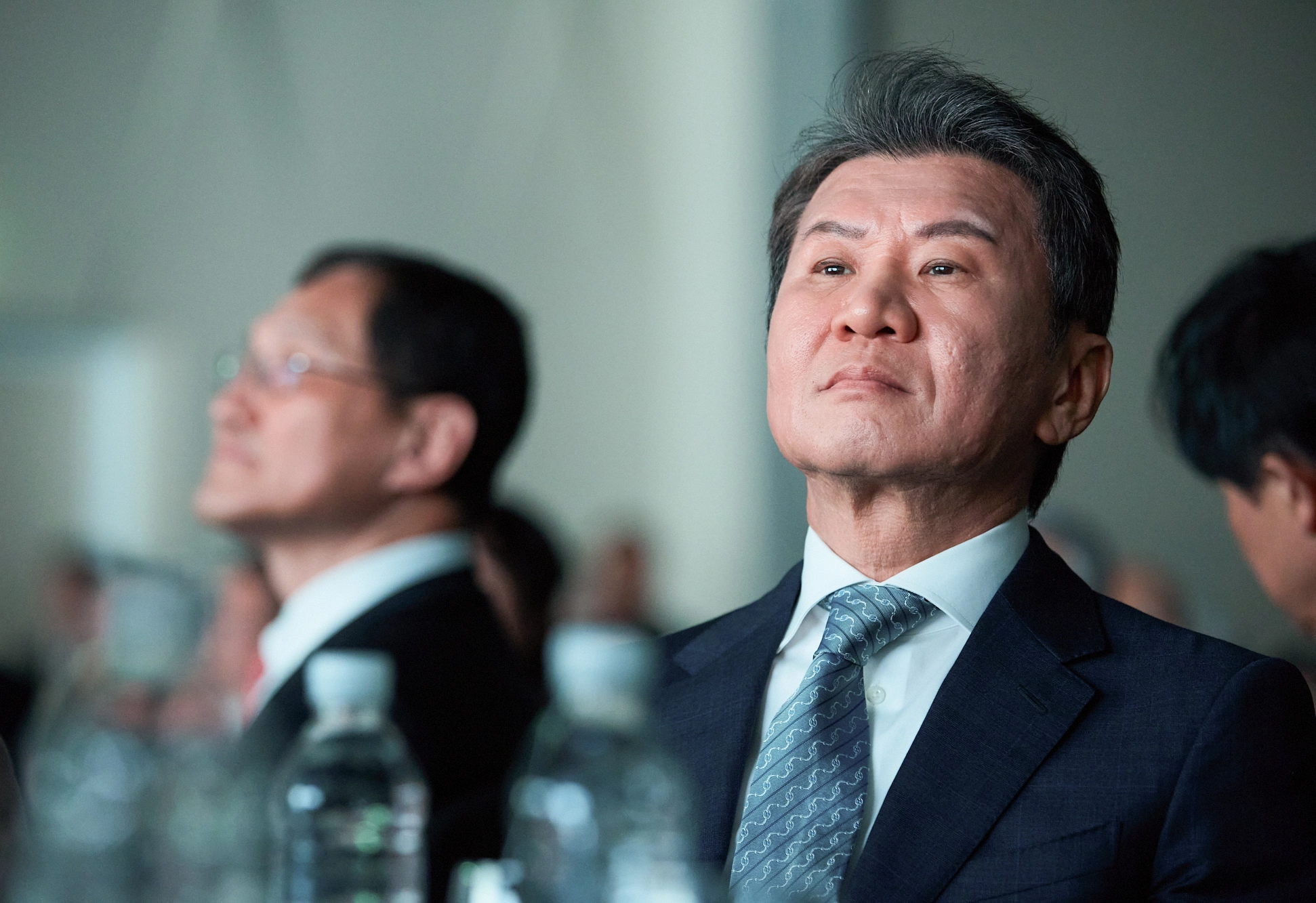 정몽규 HDC그룹 회장이 18일 서울 용산구 드래곤시티에서 열린 HDC그룹 창립 50주년 기념식에 참석해 있다. 2026.3.18 