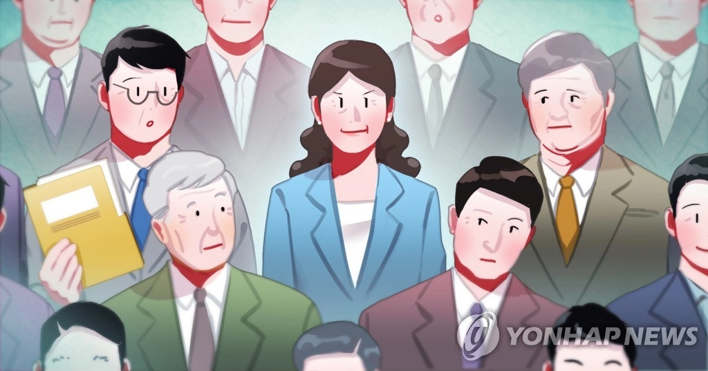 직장인 10명 중 7명은 한국 사회에서 여성이 기업 임원이 되기 어렵다고 생각한다는 조사 결과가 나왔다.