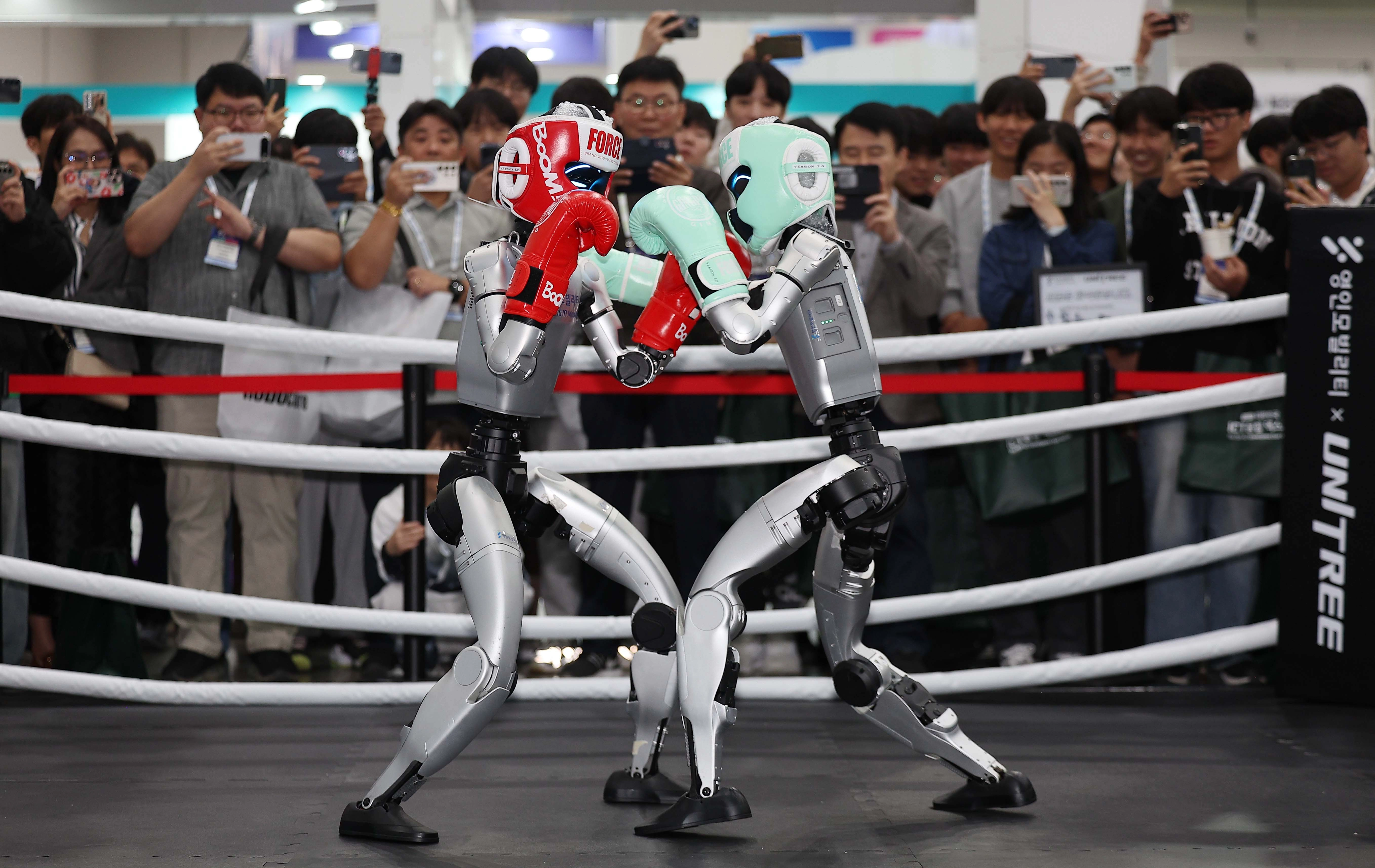 킥복싱하는 로봇