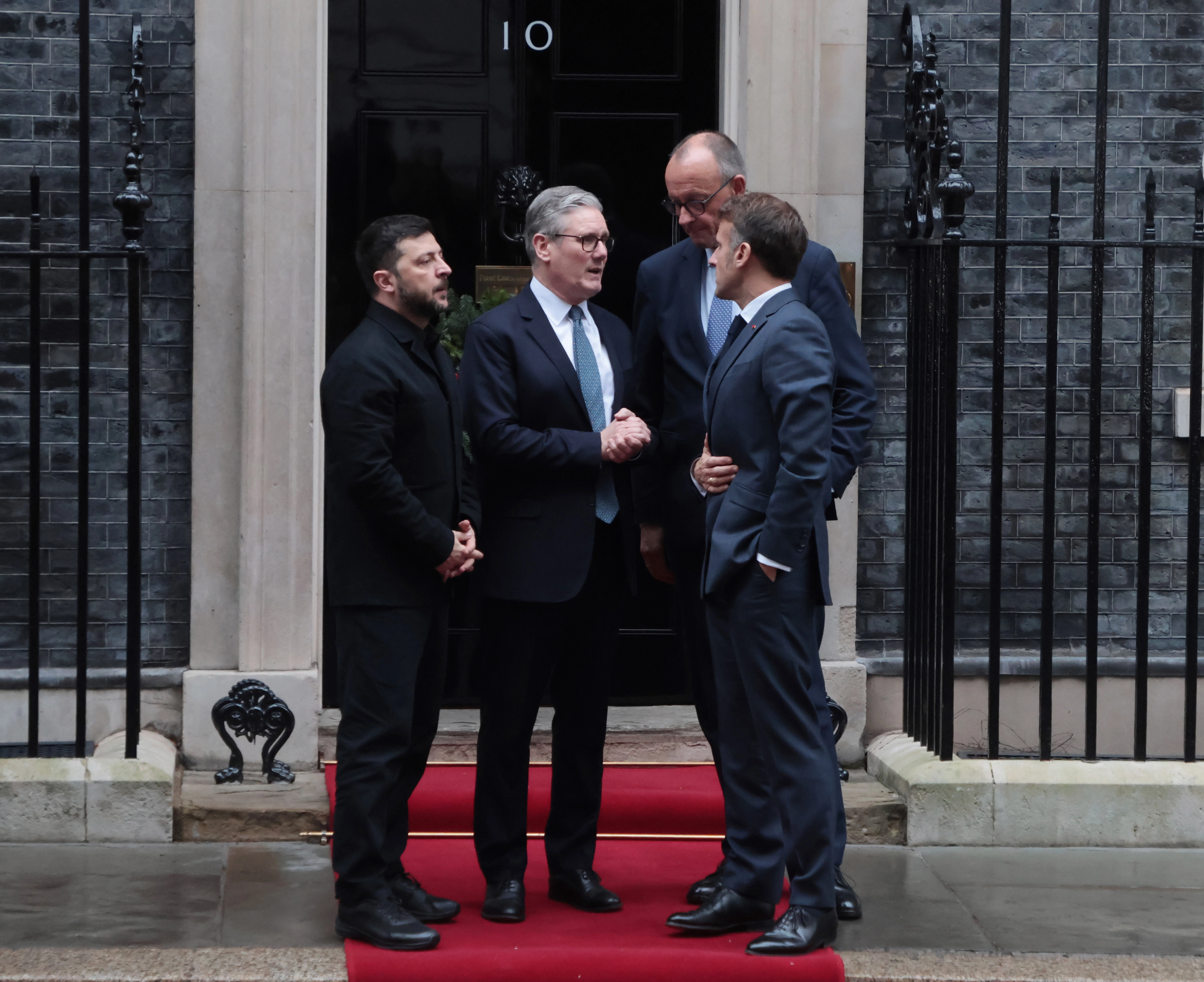 유럽 주요국 정상과 만난 젤렌스키 대통령