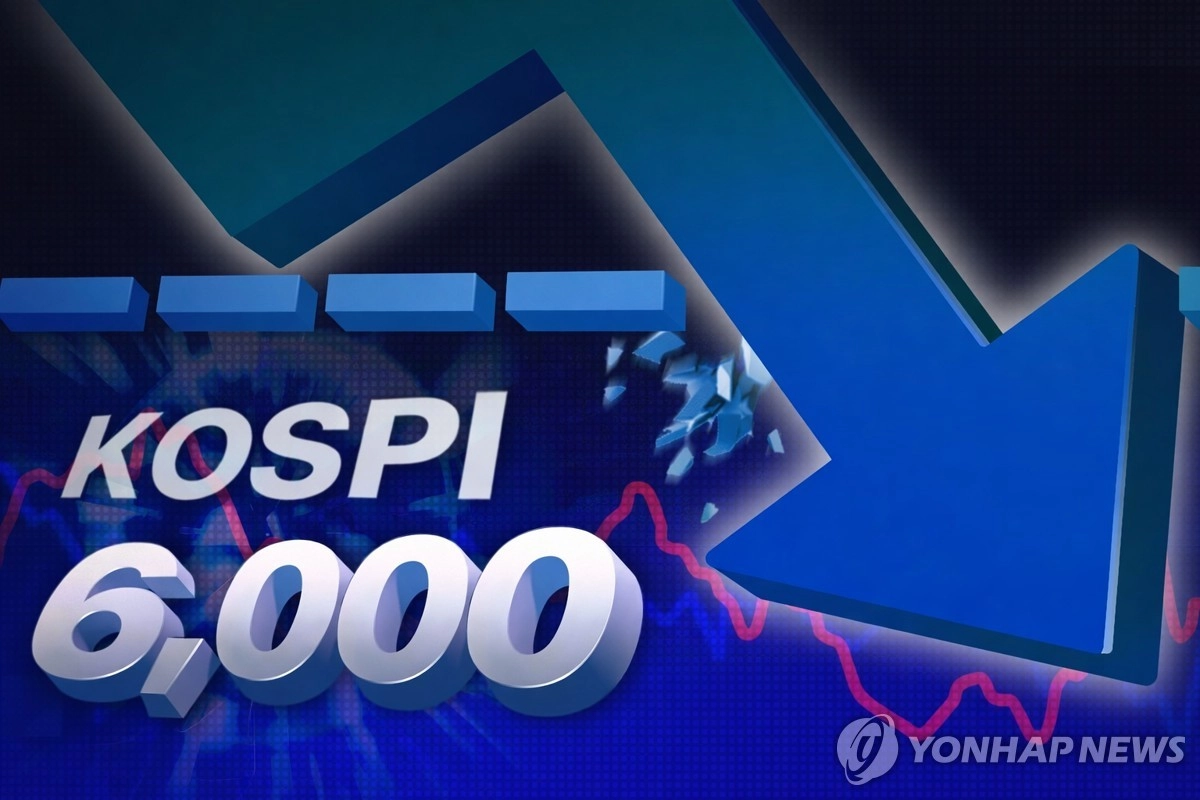 코스피 6,000 깨져 (PG)