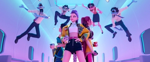 넷플릭스 애니메이션 영화 '케이팝 데몬 헌터스' 속 한 장면 [넷플릭스 제공.