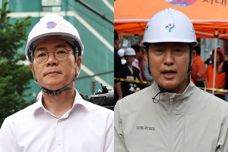 서소문 고가 붕괴사고 현장 찾은 서울시장 후보들